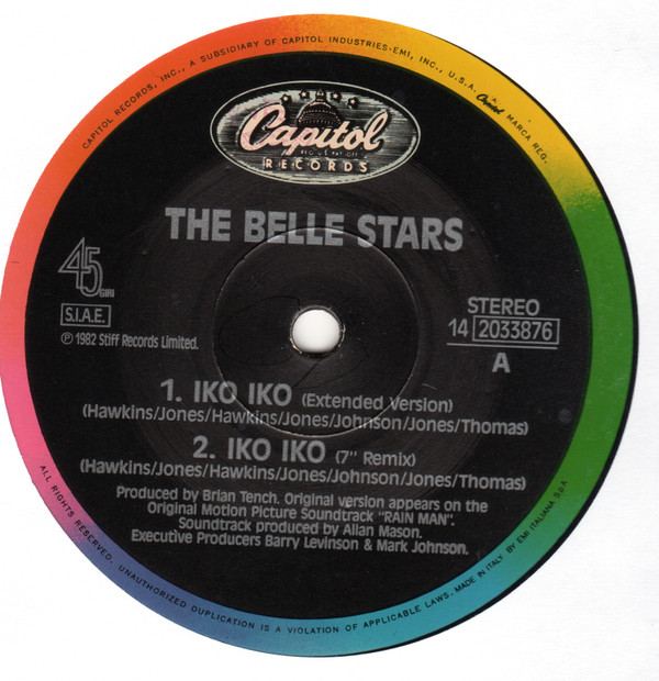 The Belle Stars - Iko Iko | Capitol Records (14 2033876) - 2