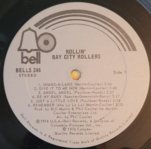 Bay City Rollers - Rollin' | Bell Records (BELLS 244) - 3 Bay City Rollers - Rollin' | Bell Records (BELLS 244) - 3