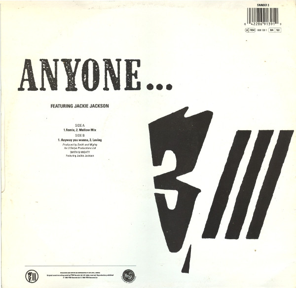 Smith & Mighty - Anyone... (Remix) | Three Stripe Records (SNMXR 3) - 2