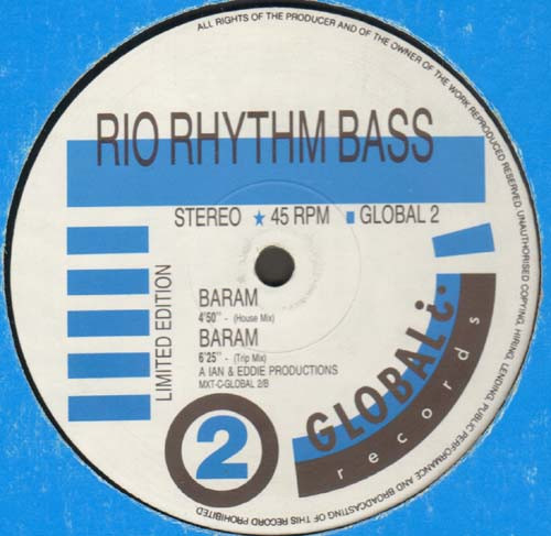 Rio Rhythm Bass - Big Bear / Baram | Global¿ Records (GLOBAL 2) - main