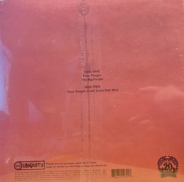Orgone - Time Tonight | Ubiquity (UR12 270) - 2