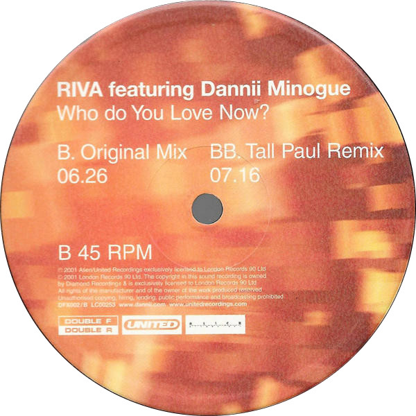 Riva Featuring Dannii Minogue - Who Do You Love Now? (Stringer) | Double F Double R (DFX002) - 4 Riva Featuring Dannii Minogue - Who Do You Love Now? (Stringer) | Double F Double R (DFX002) - 4
