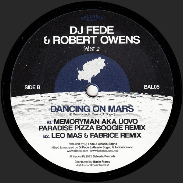 DJ Fede & Robert Owens - Dancing On Mars | Balearia Records (BAL05) - 2
