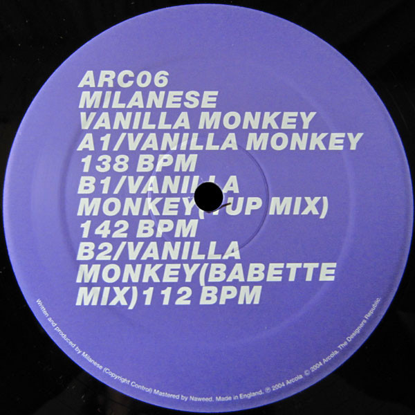 Milanese - Vanilla Monkey | Arcola (ARC06) - 2