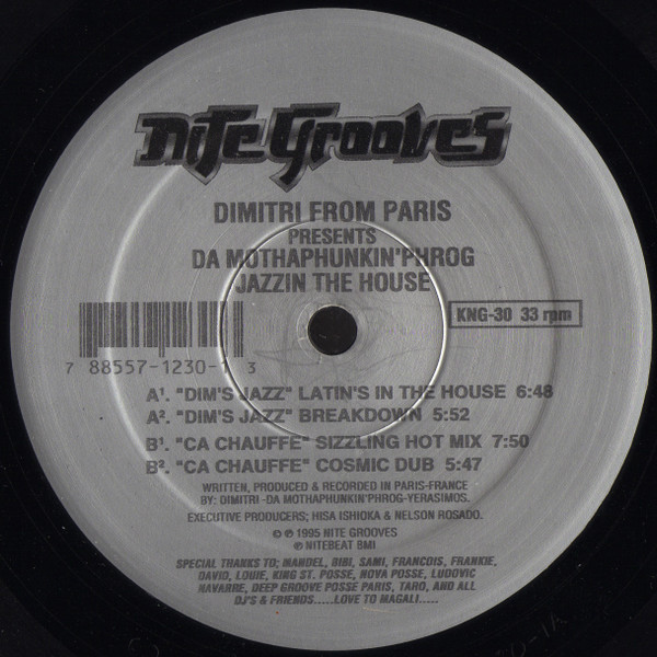 Dimitri From Paris Presents Da Mothaphunkin' Phrog - Jazzin' The House | Nite Grooves (KNG-30) - 2