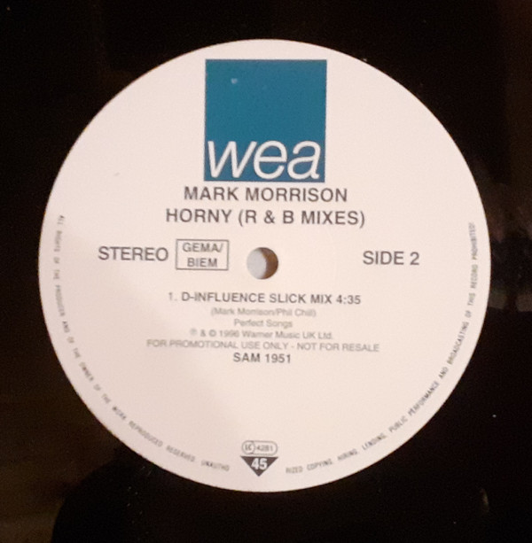 Mark Morrison - Horny (R & B Mixes) | WEA (SAM 1951) - 2