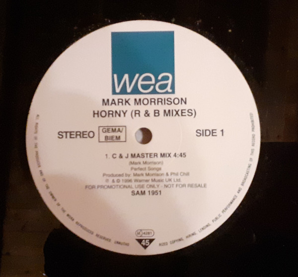 Mark Morrison - Horny (R & B Mixes) | WEA (SAM 1951) - main