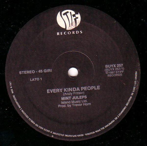 Mint Juleps - Every Kinda People | Stiff Records (BUYX 257) - 2 Mint Juleps - Every Kinda People | Stiff Records (BUYX 257) - 2