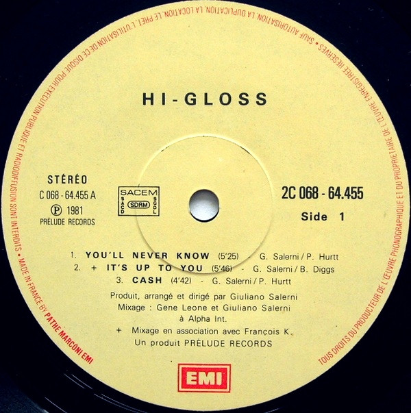 Hi-Gloss - Hi-Gloss | EMI (2C 068 - 64.455) - 3
