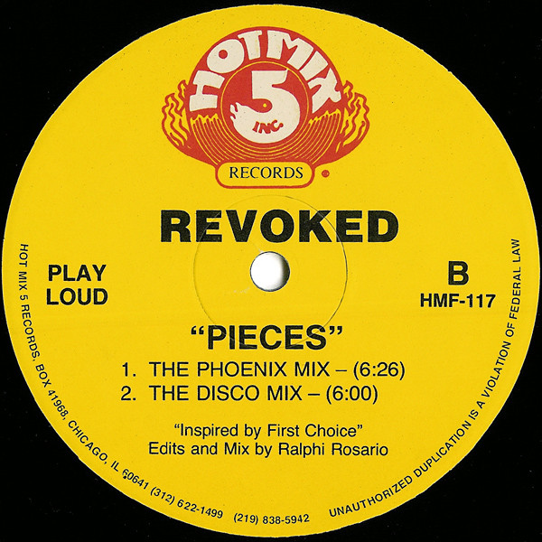 Revoked - Pieces | Hot Mix 5 Records (HMF-117) - 2 Revoked - Pieces | Hot Mix 5 Records (HMF-117) - 2