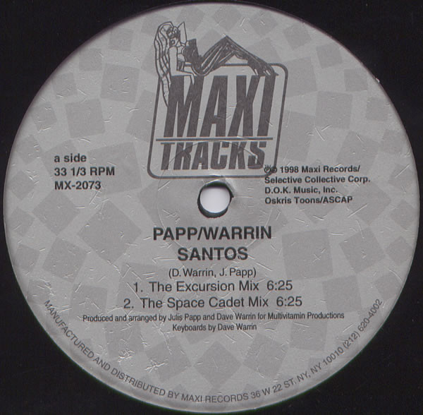 Julius Papp & Dave Warrin - Santos / Let Me Be | Maxi Tracks (MX-2073)