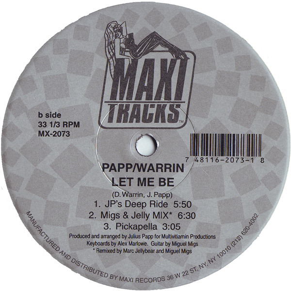 Julius Papp & Dave Warrin - Santos / Let Me Be | Maxi Tracks (MX-2073) - 2