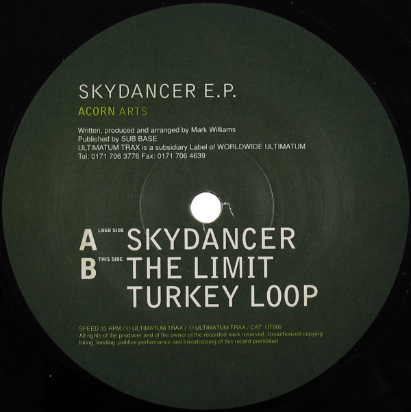 Acorn Arts - Skydancer E.P. | Worldwide Ultimatum Trax (UT002)