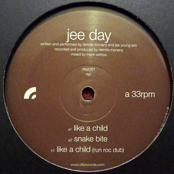 Jee Day - Like A Child | DFA (dfa2261) - main