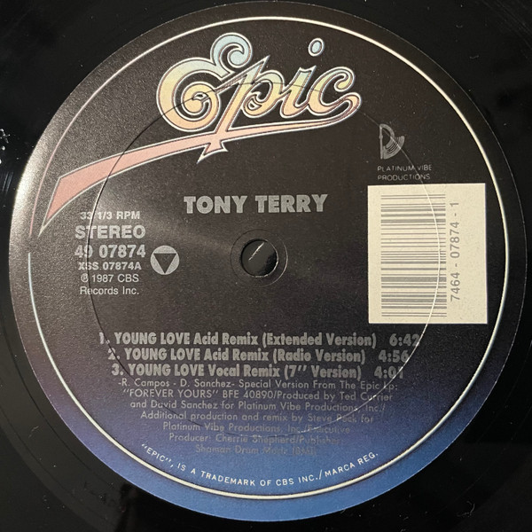 Tony Terry - Young Love | Epic (49 07874) - 2