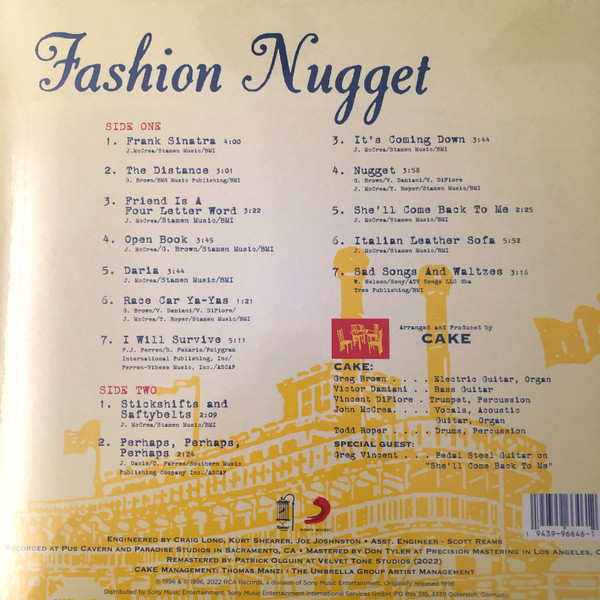 Cake - Fashion Nugget | Upbeat Records (19439966461) - 3 Cake - Fashion Nugget | Upbeat Records (19439966461) - 3