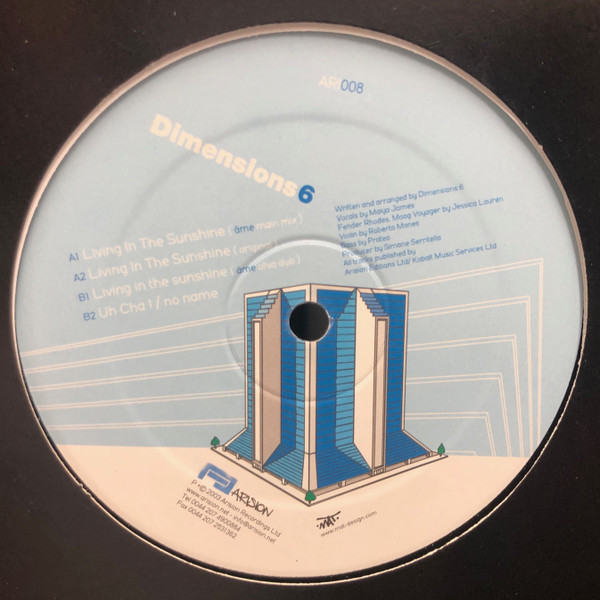 Dimensions6 - Living In The Sunshine | Arision (ARI 008) - main Dimensions6 - Living In The Sunshine | Arision (ARI 008) - main