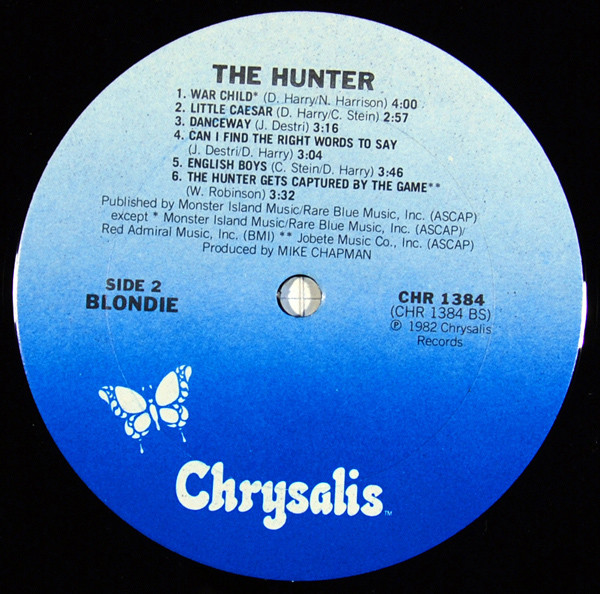 Blondie - The Hunter | Chrysalis (CHR 1384) - 4 Blondie - The Hunter | Chrysalis (CHR 1384) - 4