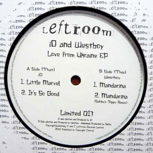 iO And Westboy - Love From Ukraine EP | Leftroom Limited (Limited 017)