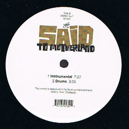 Said - To Motherland | Wave Music (WM50135-1) - 2 Said - To Motherland | Wave Music (WM50135-1) - 2
