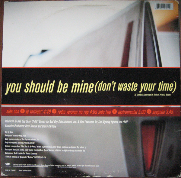 Brian McKnight Featuring Mase - You Should Be Mine (Don't Waste Your Time) | Mercury (314 574 761-1) - 2