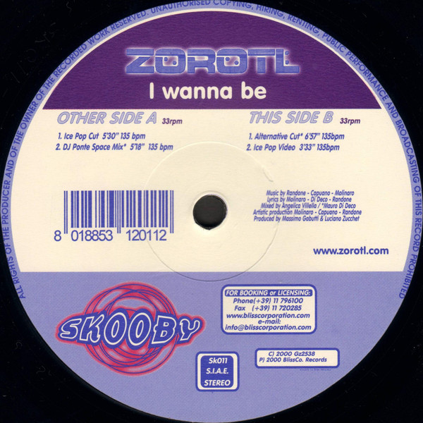 Zorotl - I Wanna Be | Skooby Records (SK011) - 3