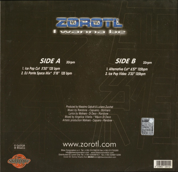 Zorotl - I Wanna Be | Skooby Records (SK011) - 2
