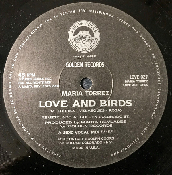 Maria Torrez - Love And Birds | Golden Records (LOVE 027) - main Maria Torrez - Love And Birds | Golden Records (LOVE 027) - main