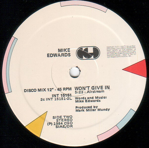 Mike Edwards - (Won't Let You) Slip Away | CGD (INT 15151) - 4