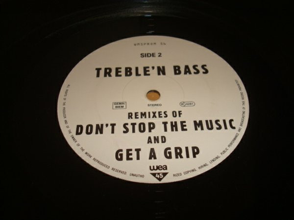 Treble'N Bass - The Groove | WEA (WMSPROM 56) - 2