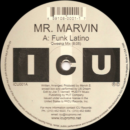 Mr. Marvin - Funk Latino | ICU Records (ICU001) - main