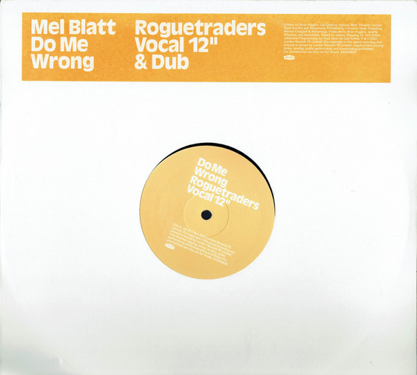 Mel Blatt - Do Me Wrong | London Records (SAM00828) - main Mel Blatt - Do Me Wrong | London Records (SAM00828) - main