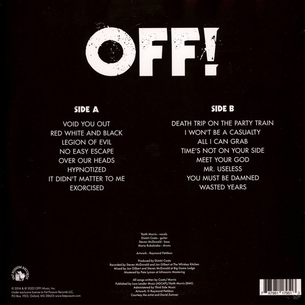 OFF! - Wasted Years | Fat Possum Records (FP1795-1) - 2
