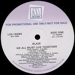 Blaze - We All Must Live Together | Motown (L33-18284)