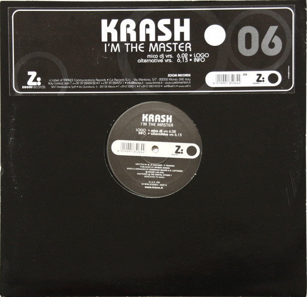 Krash - I'm The Master | Zoom Records (Z06) - main Krash - I'm The Master | Zoom Records (Z06) - main