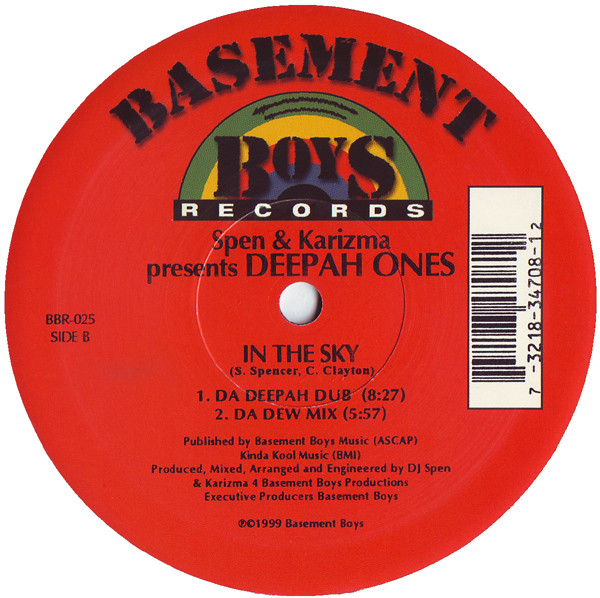 DJ Spen & Karizma Presents Deepah Ones - In The Sky | Basement Boys Records (BBR-025) - 2