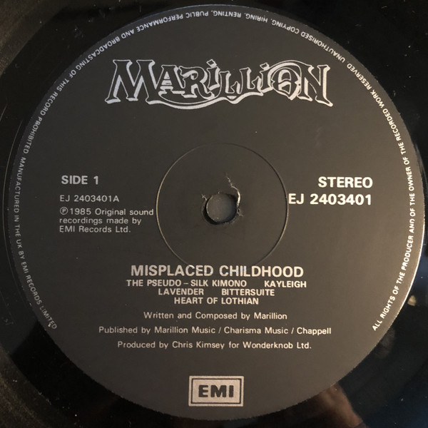 Misplaced Childhood