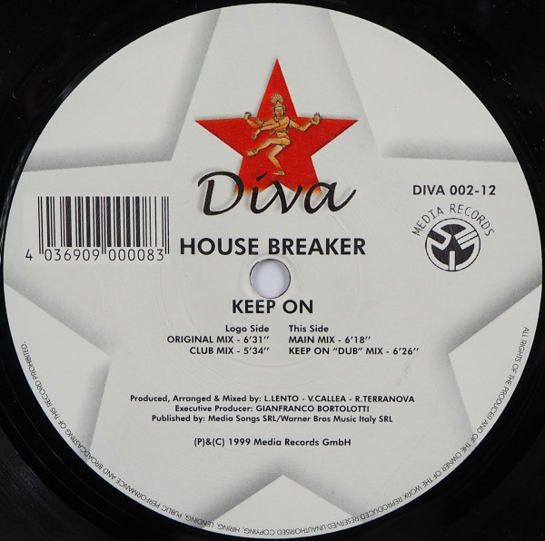 House Breaker - Keep On | Diva (DIVA 002-12) - main House Breaker - Keep On | Diva (DIVA 002-12) - main