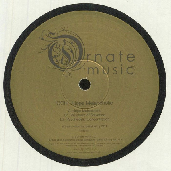 Och - Hope Melancholic EP | Ornate Music (ORN 031) - main