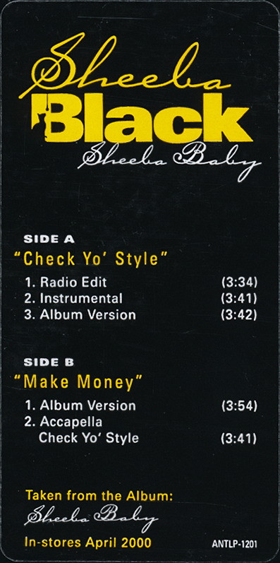 Sheeba Black - Check Your Style / Make Money | Antra Music Group (ANTLP-1201) - 2 Sheeba Black - Check Your Style / Make Money | Antra Music Group (ANTLP-1201) - 2