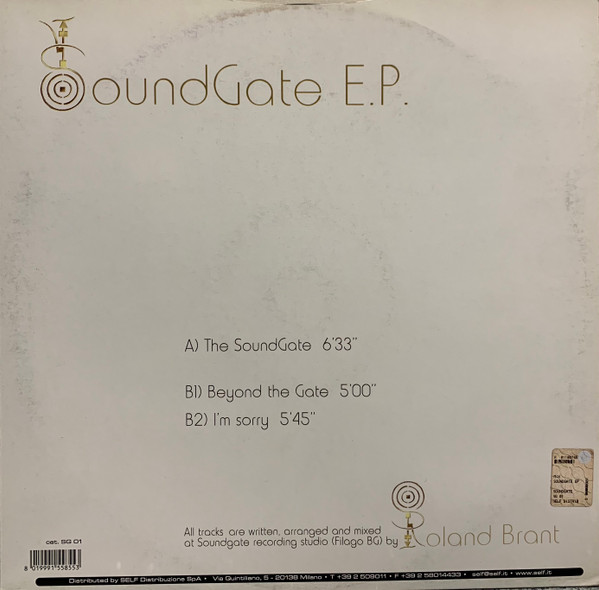 Roland Brant - Soundgate EP | Soundgate (SG 01) - 2