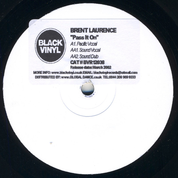Brent Laurence - Pass It On | Black Vinyl Records (BVR 12038)