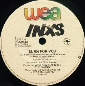 INXS - Burn For You | WEA (7-259443) - main
