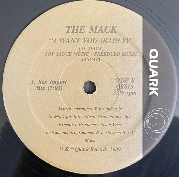 The Mack Featuring Kysia Bostic - I Want You | Quark (QK015) - 3