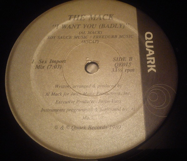The Mack Featuring Kysia Bostic - I Want You | Quark (QK015) - 2