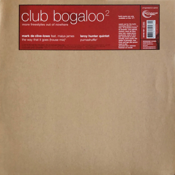 Mark De Clive-Lowe / Leroy Hunter Quintet - Club Bogaloo 2 - More Freestyles Out Of Nowhere | Spinning Wheel Records (SW-MA-1027) - main