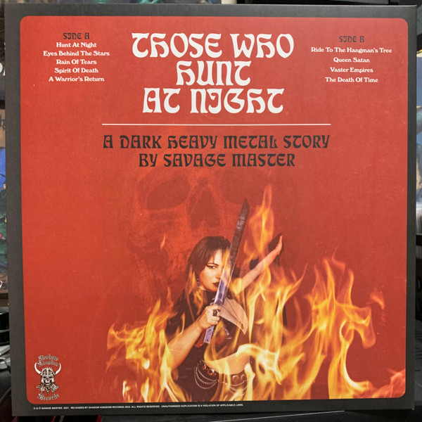 Savage Master - Those Who Hunt At Night | Shadow Kingdom Records (SKR183LP) - 2 Savage Master - Those Who Hunt At Night | Shadow Kingdom Records (SKR183LP) - 2
