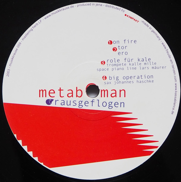Metaboman - Rausgeflogen EP | Musik Krause (MK 09) - main Metaboman - Rausgeflogen EP | Musik Krause (MK 09) - main