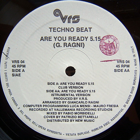 Techno Beat - Are You Ready | Vrs (VRS 04) - 3