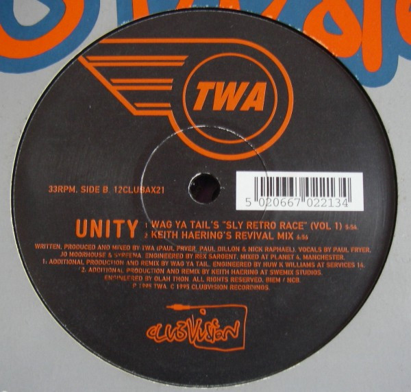 TWA - Unity | Clubvision Recordings (12CLUBAX21) - 2